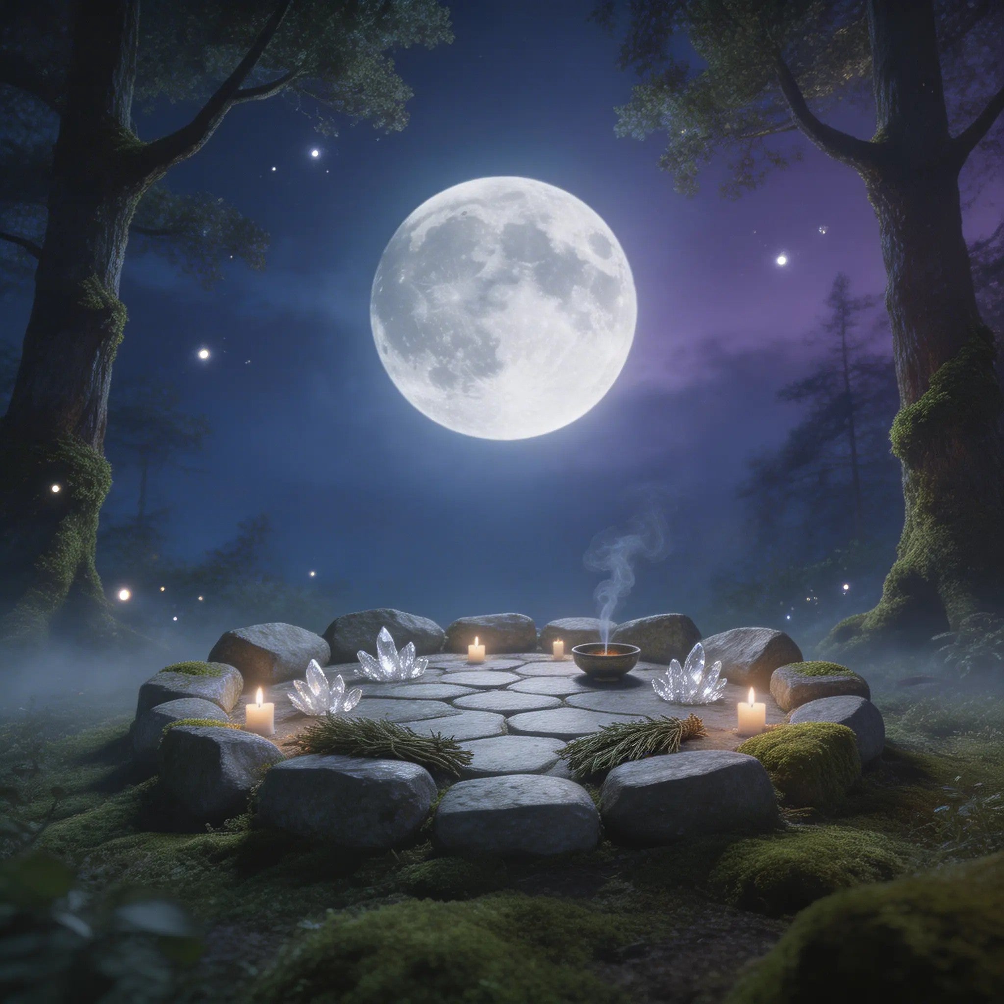 Vollmond-Ritual – Reinigung, Klarheit &amp; Verbindung zur Mondfrequenz (210,42 Hz)