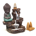 Rückfluss‑Weihrauchbrenner „Kleiner Buddha“ – Keramik