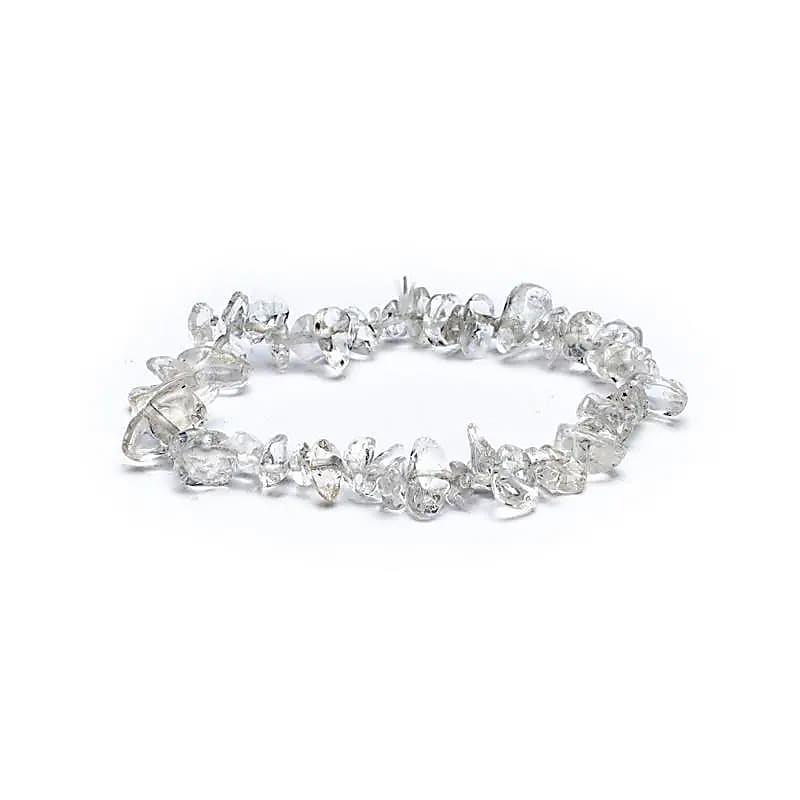 Armband aus Bergkristall‑Splittern – Klarheit, Reinheit & Lichtenergie
