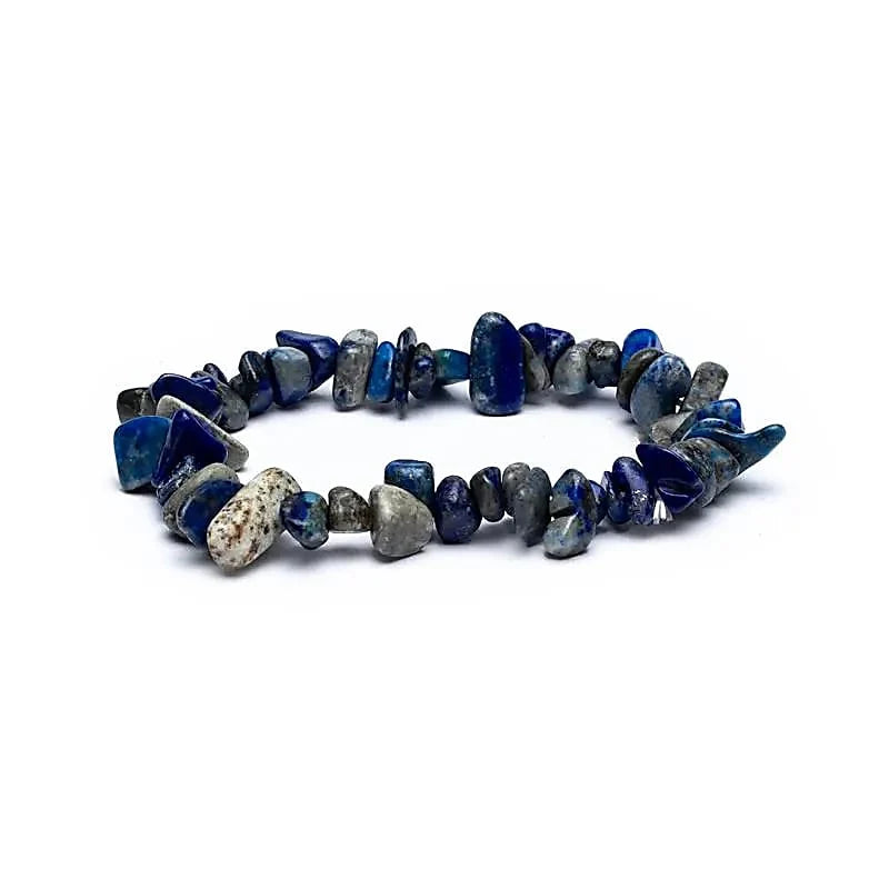 Armband aus Lapislazuli‑Splittern – Wahrheit, Klarheit & königliche Energie