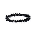 Armband aus schwarzem Turmalin‑Splittern – Schutz, Erdung & energetische Reinheit