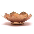 Lotus Tealight Holder Pink/White Gold-colored -- 13.5 cm