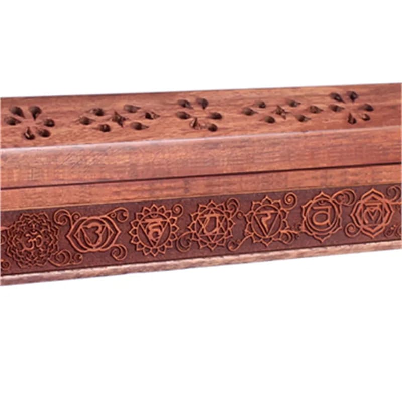 Kistchen/Halter Räucherstäbchen 7 Chakren