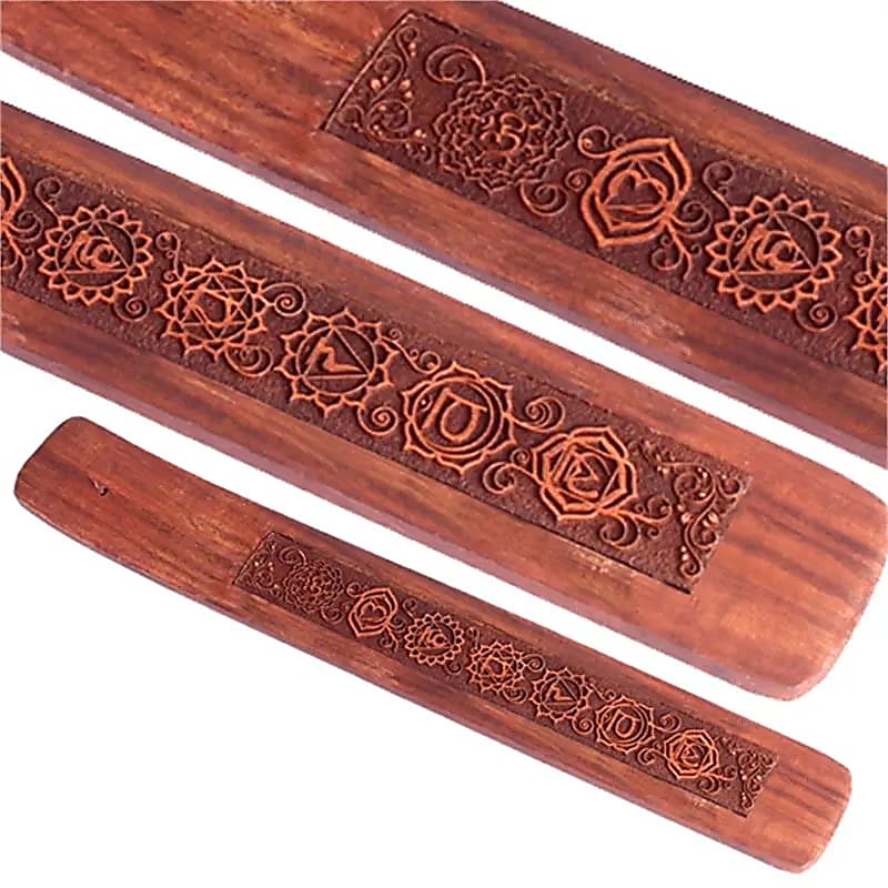 Räucherstäbchen Überraschungsset mit Chakra-Halter – 5 Duftsorten