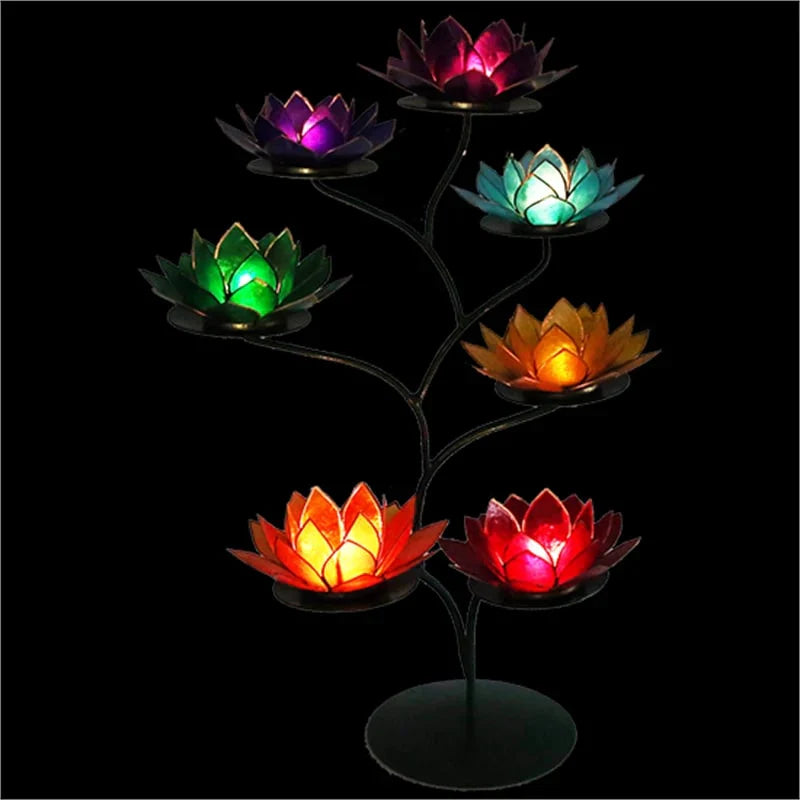 Chakra Lotus Halter grün -- 49x32 cm