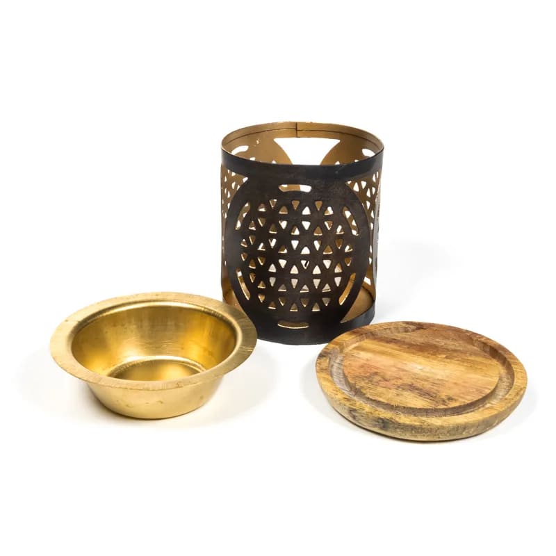 Aromafume Duftlampe Blume des Lebens - 8x9cm