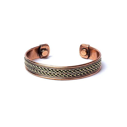 Kupferarmband Doppelhelix – Magnetkraft & Balance