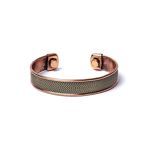Kupferarmband mit Seilmotiv – Magnetkraft & Energiefluss
