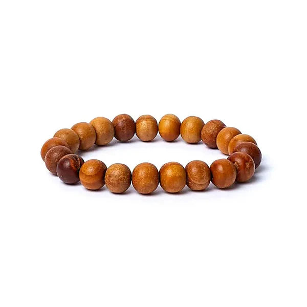 Armband Zedernholz elastisch - Perlen 0,8cm - Erdung, Reinigung, Fokussierung