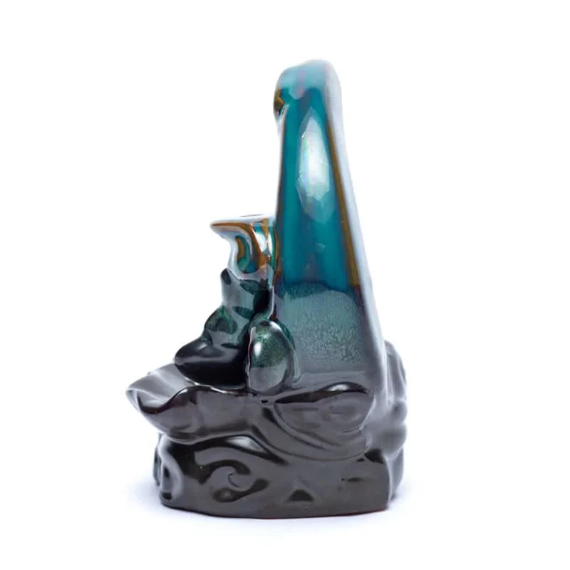 Backflow Incense Burner Moon -- 10x12x8cm