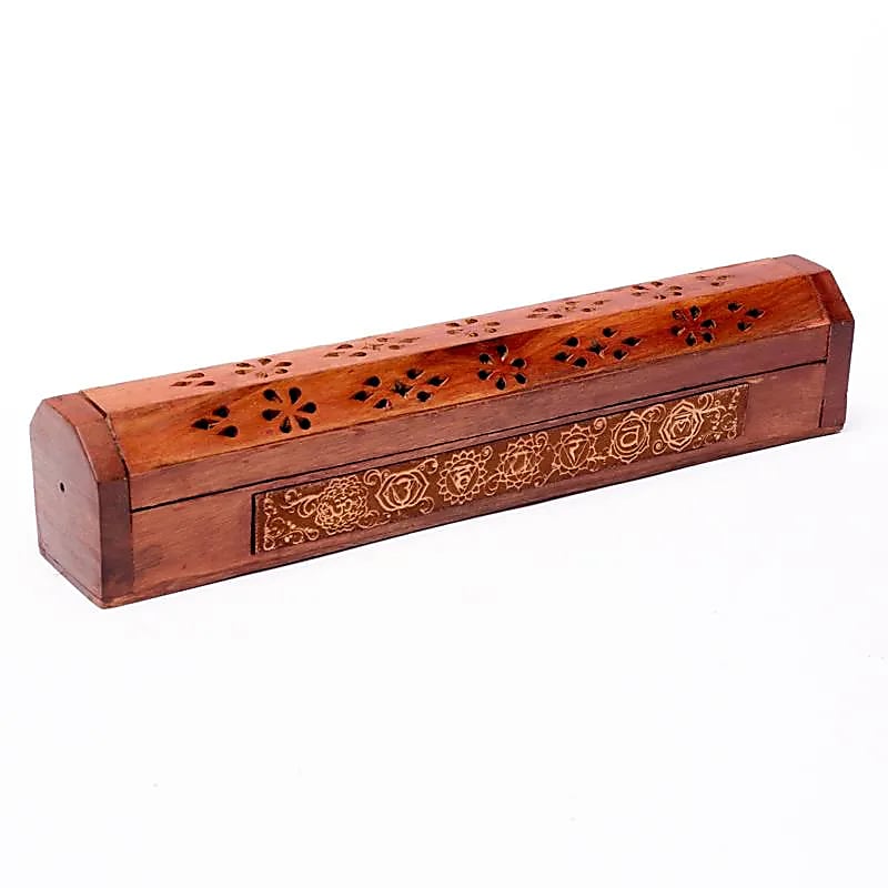 Kistchen/Halter Räucherstäbchen 7 Chakren