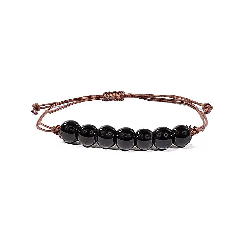 Bracelet Tourmaline adjustable -- 0.6 cm