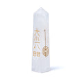 Reiki Obelisk Bergkristall -- 7.5x10cm