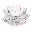 Lotus Kerzenhalter Kristall M -- 4.5x11 cm
