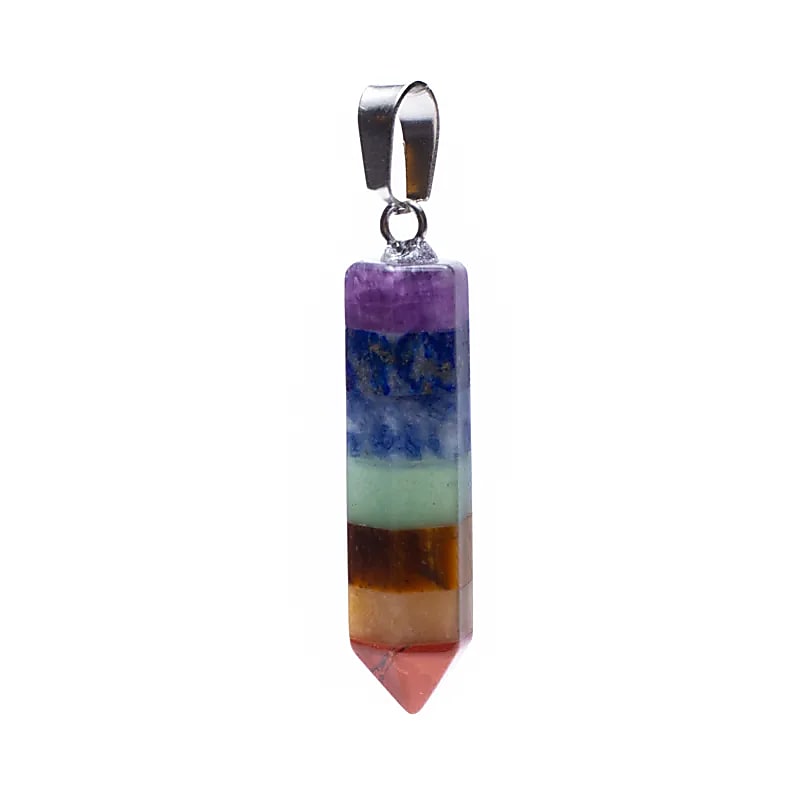 Stein-Anhäger 7 Chakras -- 3.5cm