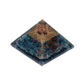 Orgonit Pyramide Rubin in Kyanit -- 7x7x6cm