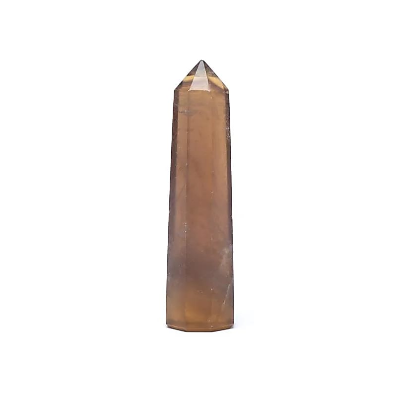Gelber Fluorit Obelisk --7,5-10cm