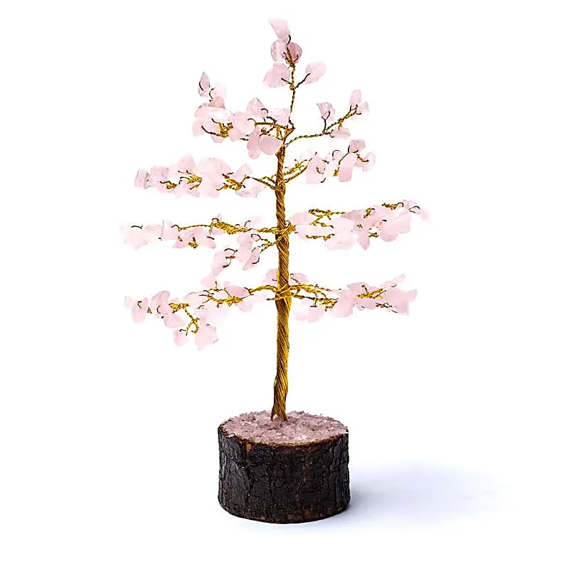 Edelsteinbaum Rosenquarz -- 18cm