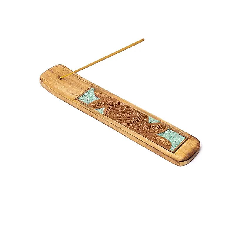 Incense Holder Dream Catcher Amazonite -- 15.5x5cm
