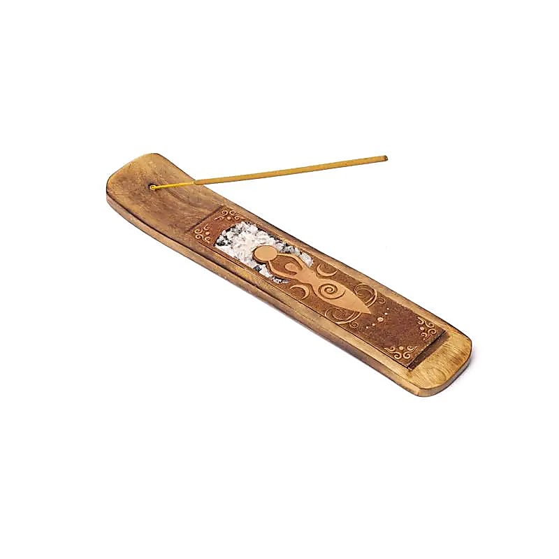 Räucherstäbchenhalter Mondgöttin Mondstein --15.5x5cm