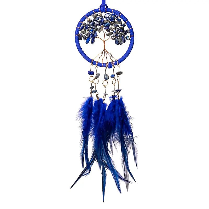 Traumfänger Lebensbaum Lapislazuli  7x23cm