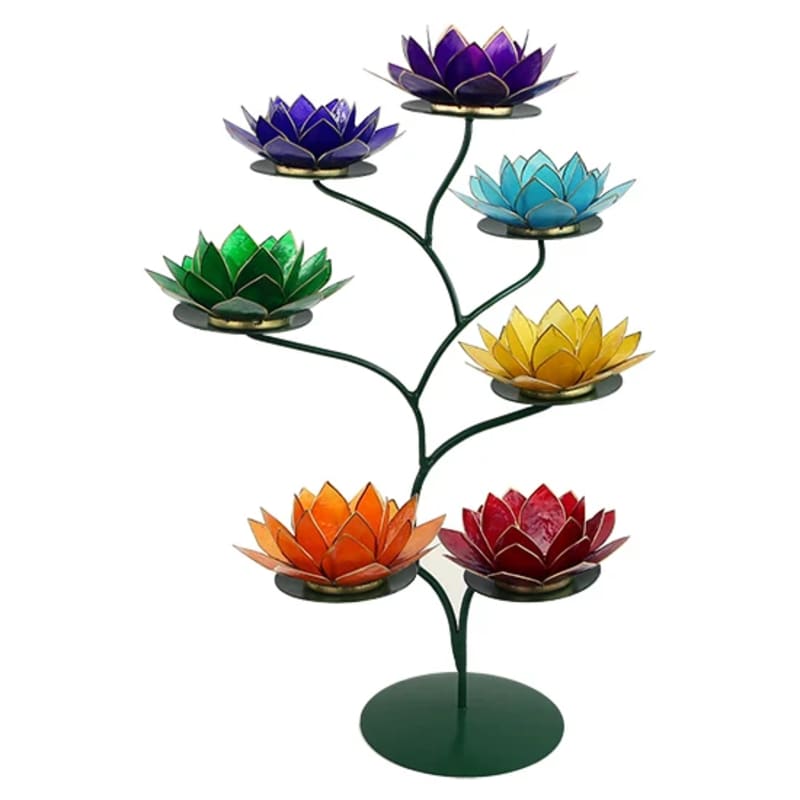 Chakra Lotus Halter grün -- 49x32 cm