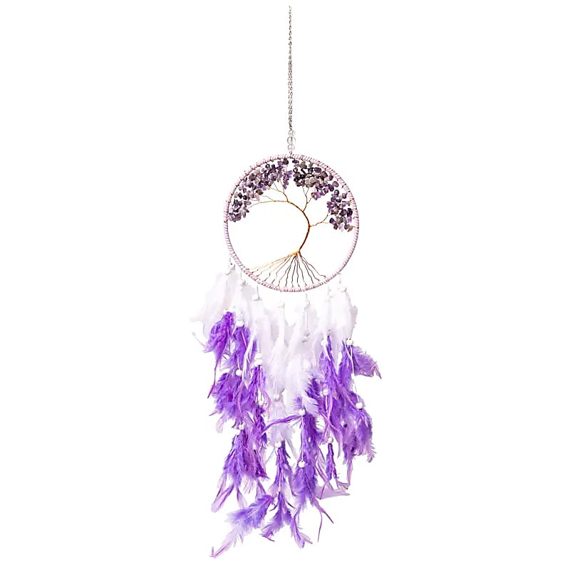 Traumfänger Lebensbaum Amethyst 16x55cm