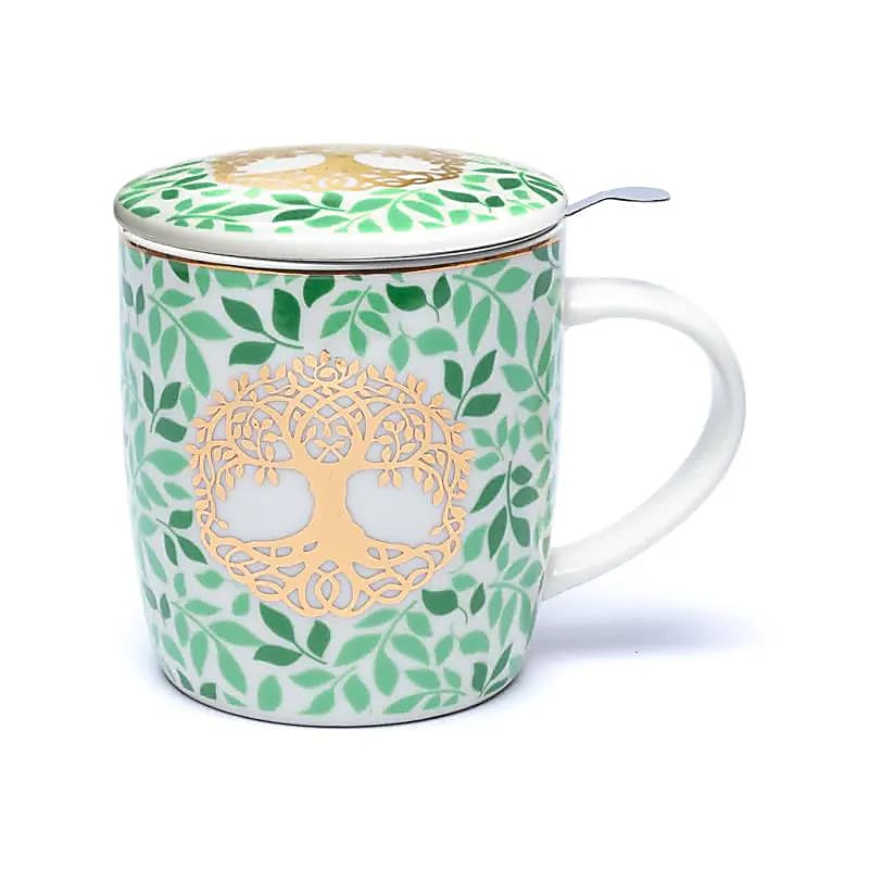 Teacup with Infuser and Lid Tree of Life