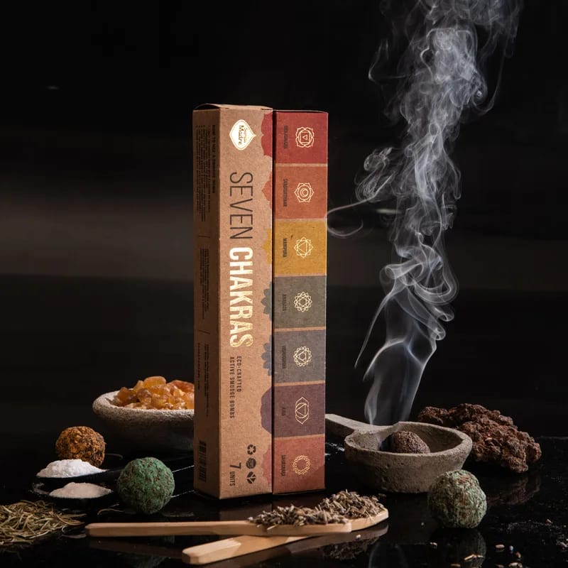 Sagrada Madre Premium 7 Chakra Smudge Bombs -- 58g