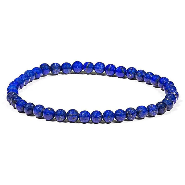 Lapislazuli - Armband elastisch - Perlen 0,4cm - Schutz, Ausgleich und königliche Klarheit