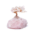 Edelsteinbaum Rosenquarz – 7 cm – Deko‑Lebensbaum aus echten Kristallen (163 g)
