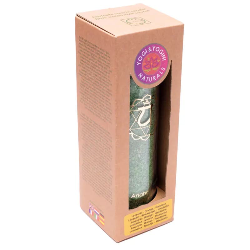 Duftkerze Stearin 4. Chakra 100 Stunden