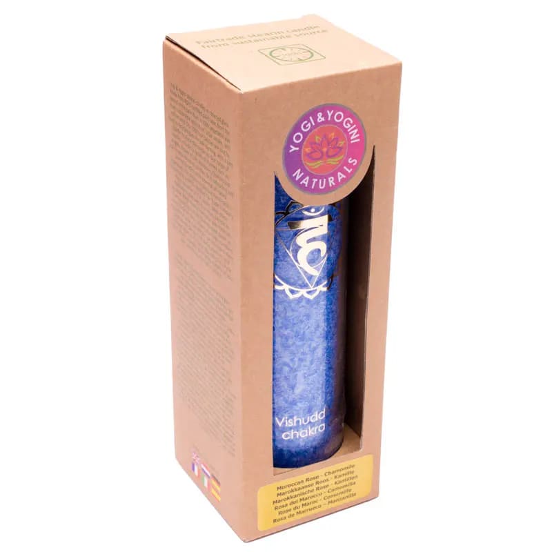 Duftkerze Stearin 5. Chakra 100 Stunden