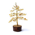 Edelsteinbaum Citrin – 18 cm – Deko‑Lebensbaum aus echten Kristallen