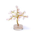 Edelsteinbaum Rosenquarz – 8 cm – Deko‑Lebensbaum aus echten Kristallen