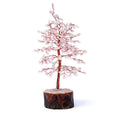 Edelsteinbaum Rosenquarz – 23 cm – Deko‑Lebensbaum aus echten Kristallen