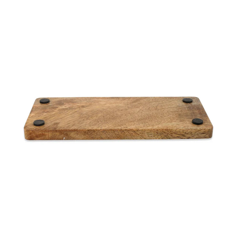 Kartenhalter „7 Chakren“ – Mangoholz & Edelsteinsplitter