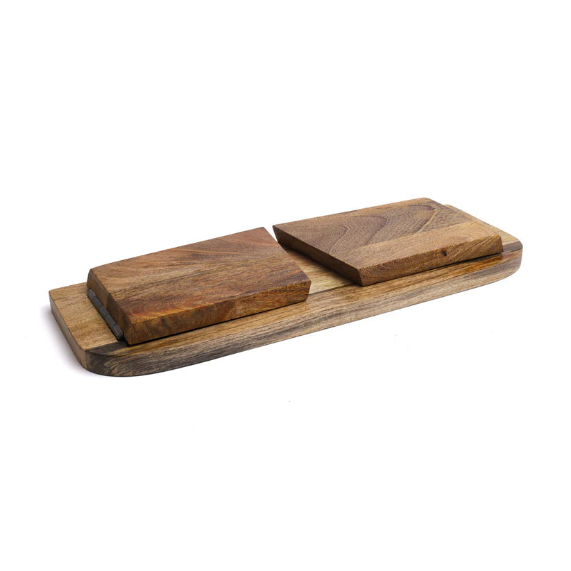 Klappbare Meditationsbank – Mangoholz & Baum des Lebens
