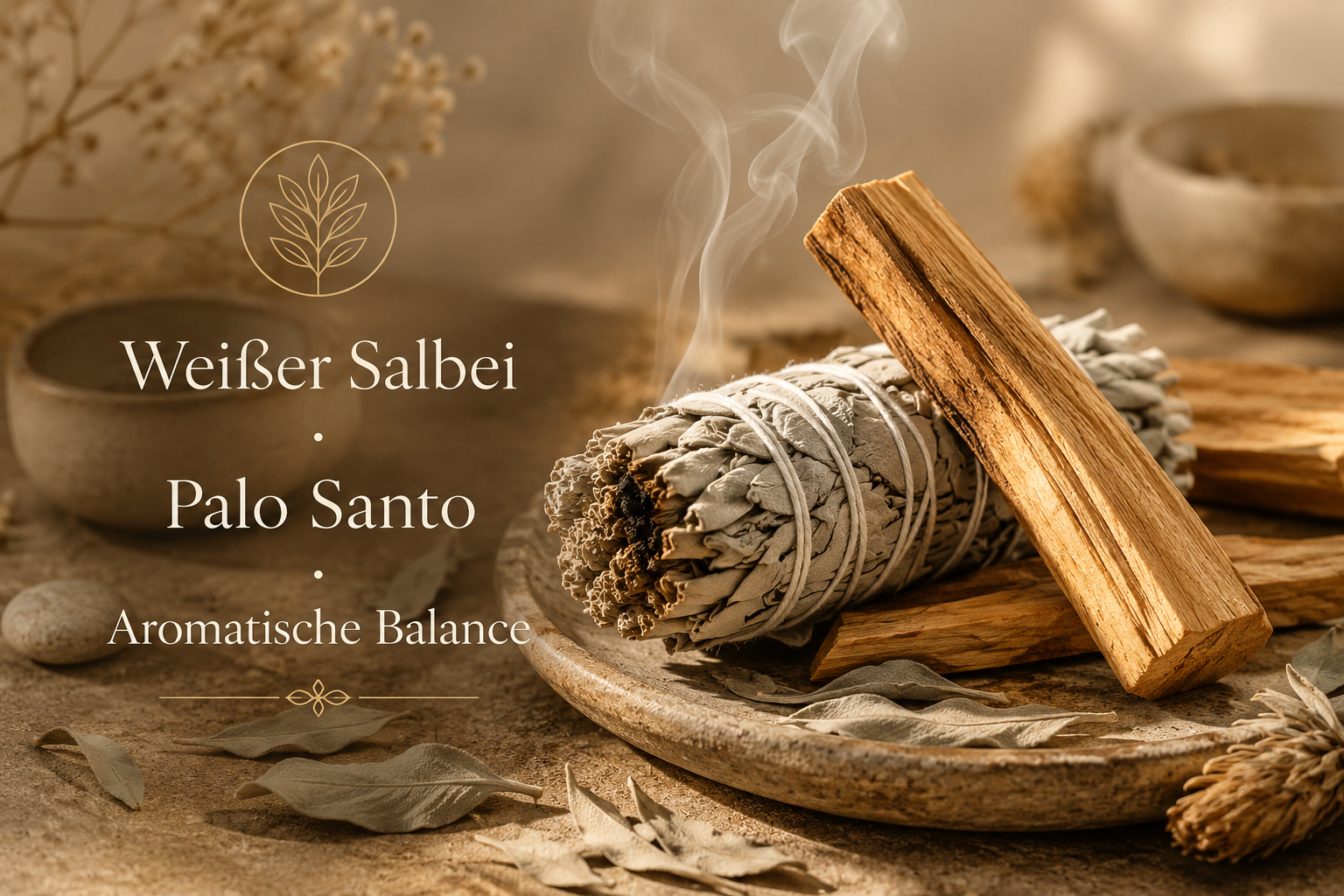 Weiße Salbei & Palo Santo – Smudge Bündel
