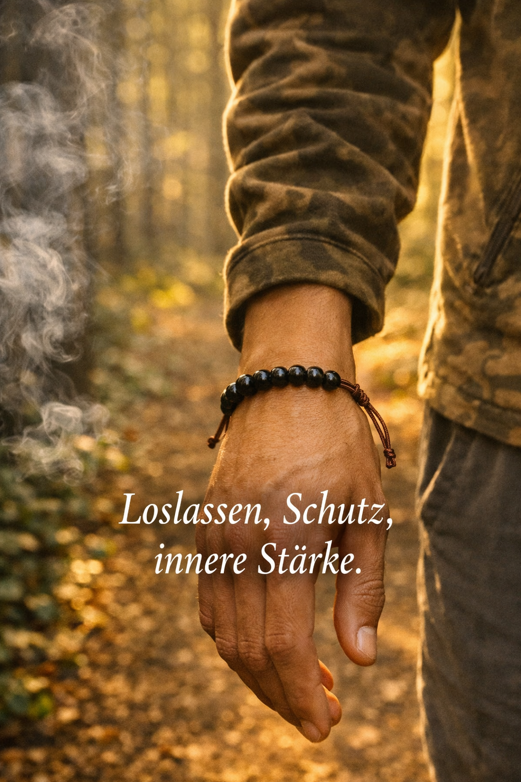 Armband Turmalin verstellbar - 0.6 cm - Erdung, Selbstvertrauen und Balance