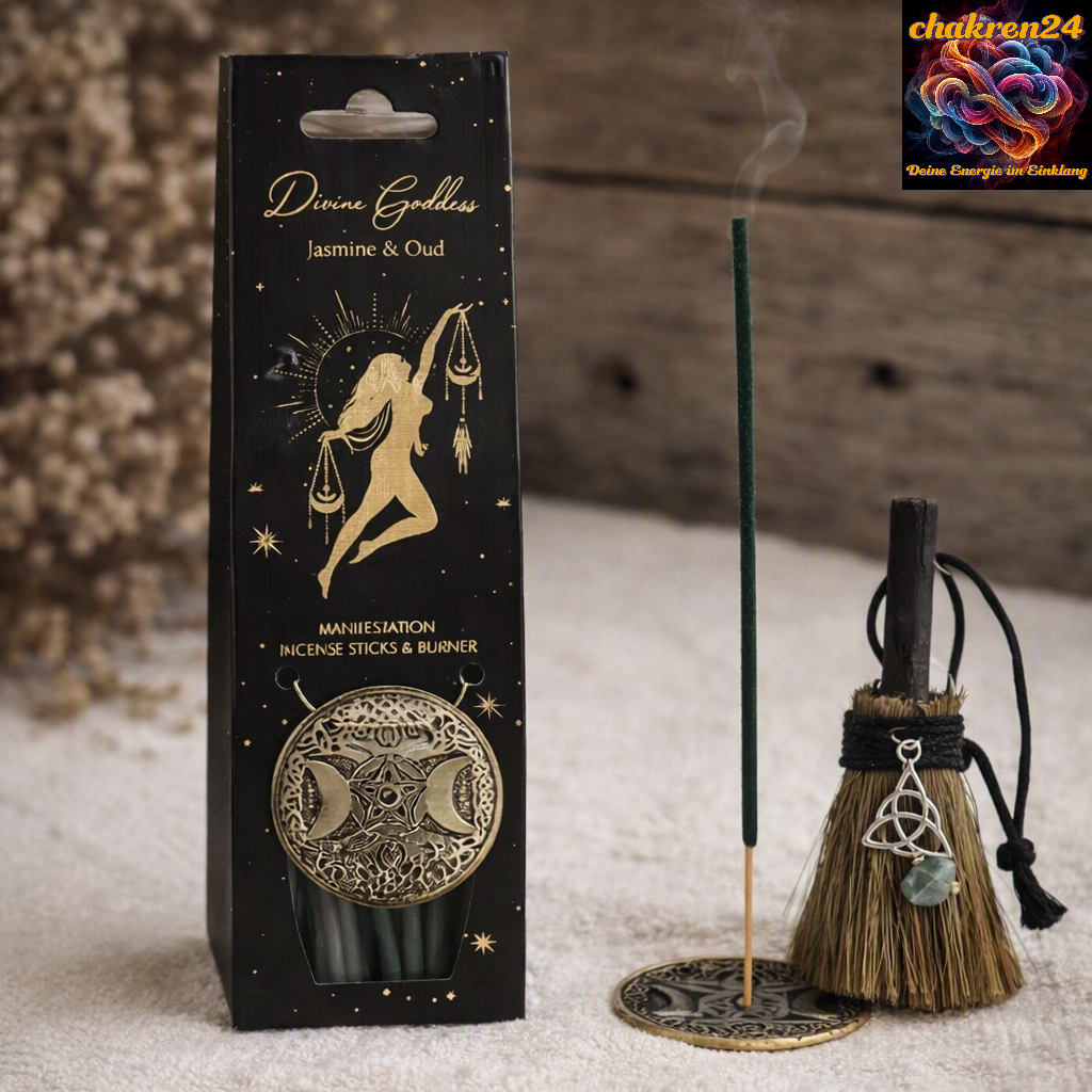 Geschenk‑ & Ritualset „Divine Goddess“ + Triquetra (Aventurin)