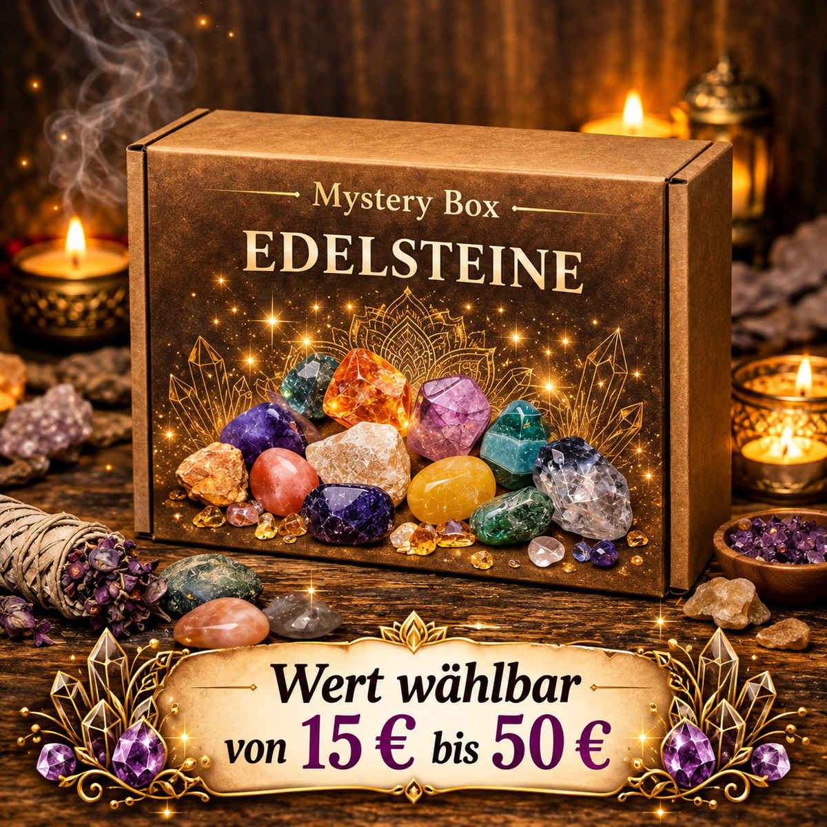 Gemstone Mystery Box – Real Crystals · Real Energy