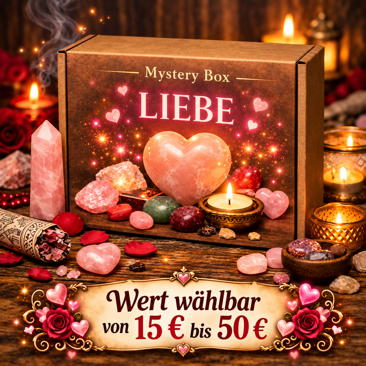 Mysterybox Liebe – Deine Überraschungsbox für Herzenergie, Harmonie & Selbstliebe