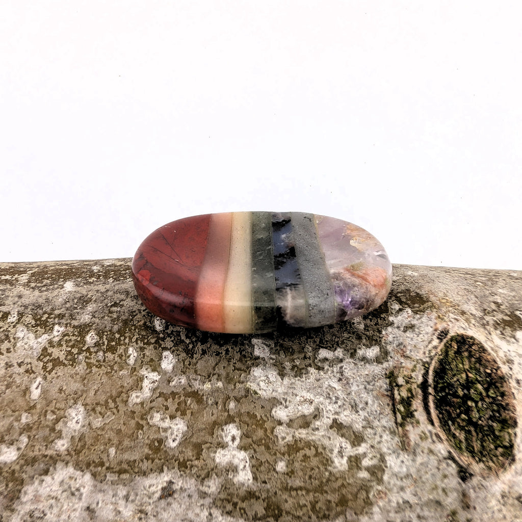 Sorgenstein 7 Chakren -- 2,5x4,5cm
