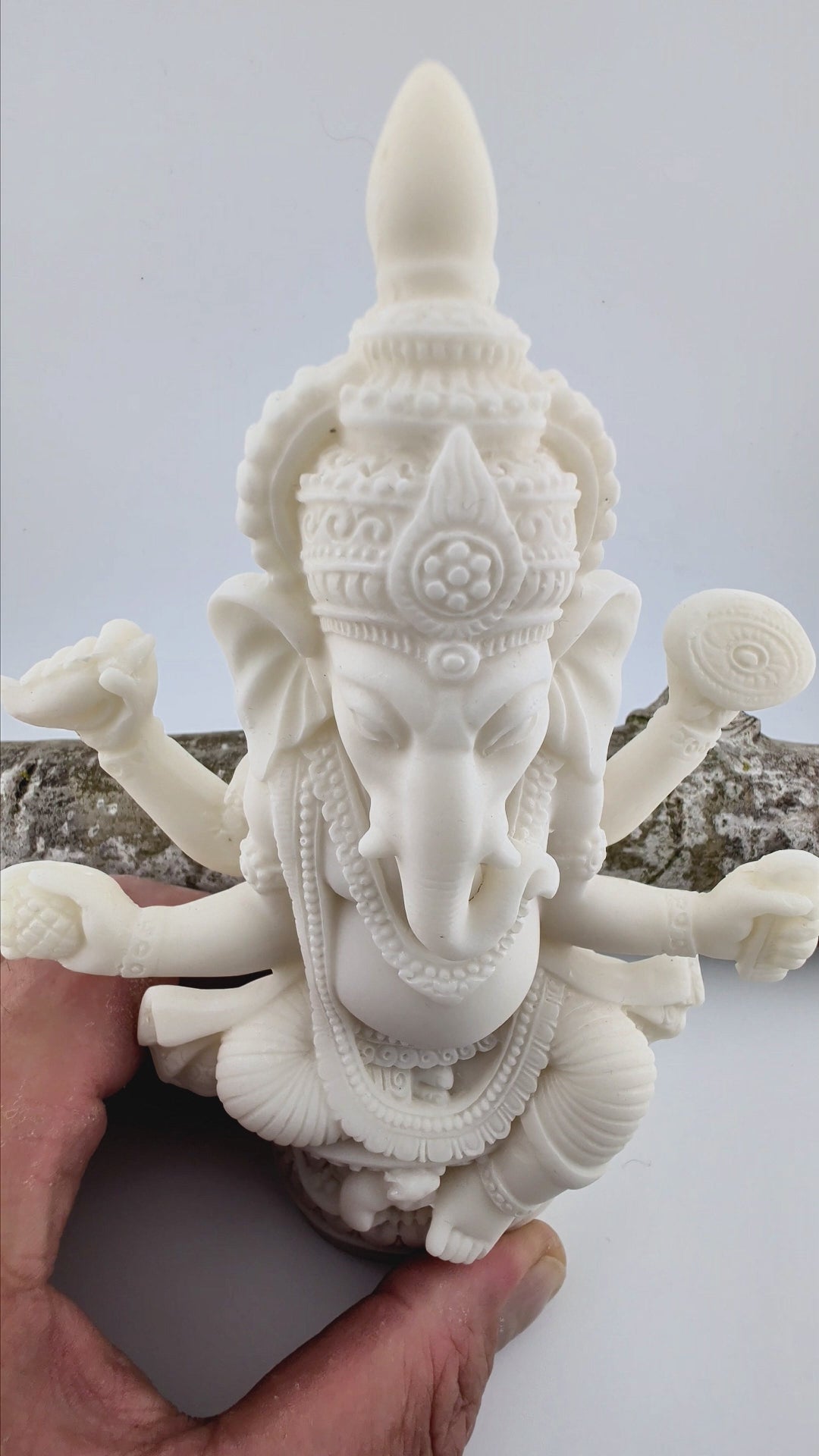 Ganesha Figur weiss -- 17 cm